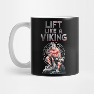 Lift Like a Viking: Conquer Your Workouts with Norse Might Mug